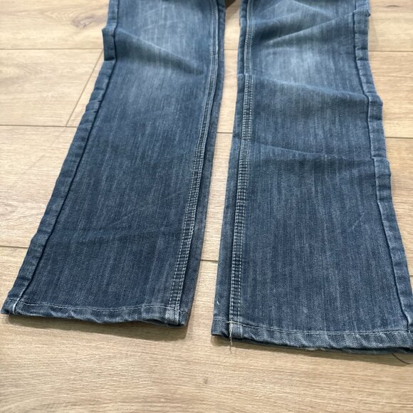 Levis 511 Slim Straight Leg Jeans Womens 16 Blue Dark Wash Mid Rise Zip 28 X 28 - Picture 7 of 14